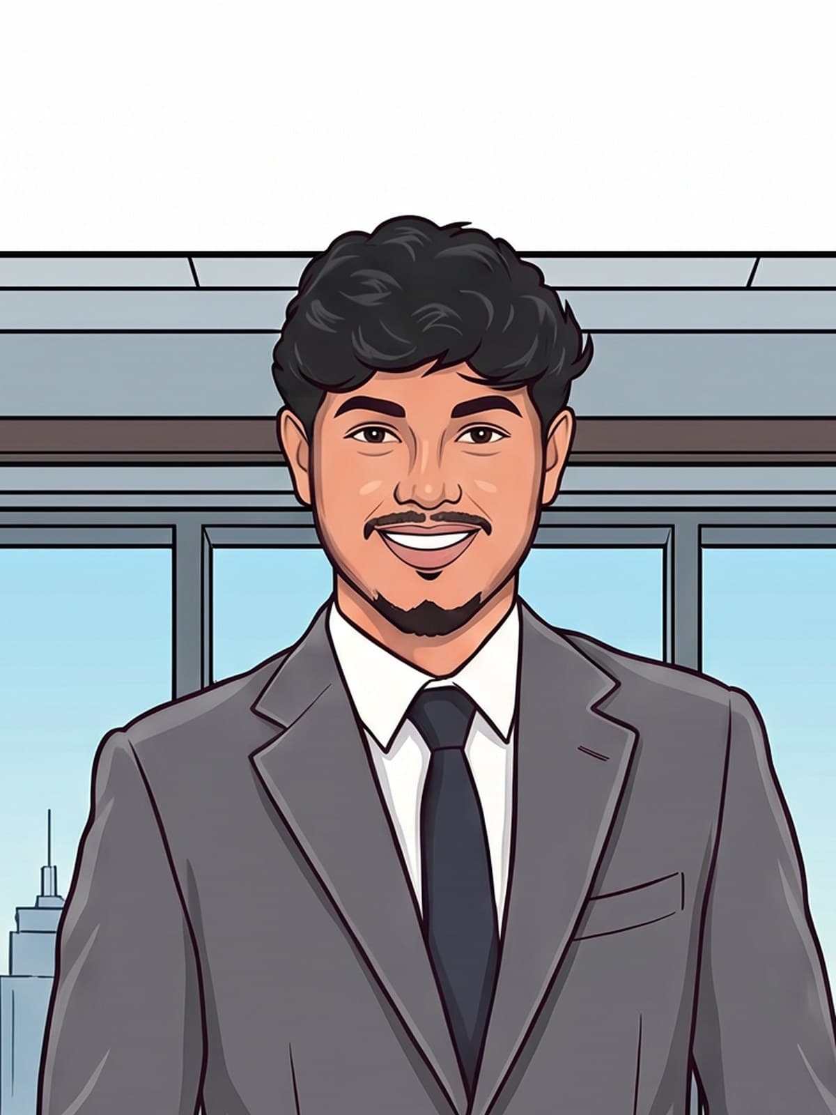 Illustrated avatar of Husbey, Business Analyst and QA at Optyv